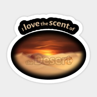 Sunset in the desert Sticker